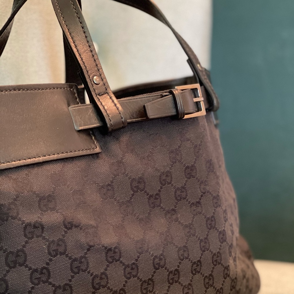 GG Tote Bag Leather AUTHENTIC serial included. - Picture 3 of 9